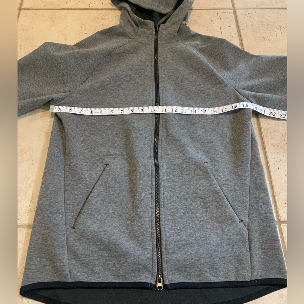 💜 Russell Gray Full-Zip Hoodie Jacket - Fusion Knit - Size S - Picture 5 of 5